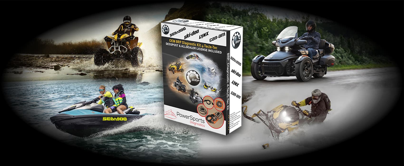 BRP diagnostic software kit with marine and powersports support